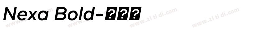 Nexa Bold字体转换